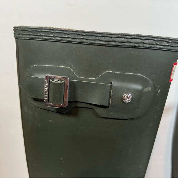 Hunter Original Tall Rain Boots, Hunter Green, VGUC Women’s Size 7 US - Picture 4 of 7